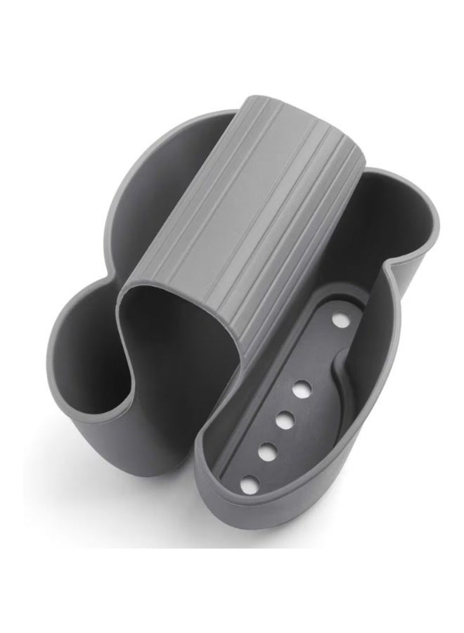 ريان منظم حوض المطبخ من راين – تصميم مضغوط (12.5×9.5 سم) لحفظ إسفنجة التنظيف وتصريف الماء – خامة متينة وسهلة التنظيف – براند إسباني - Image 4