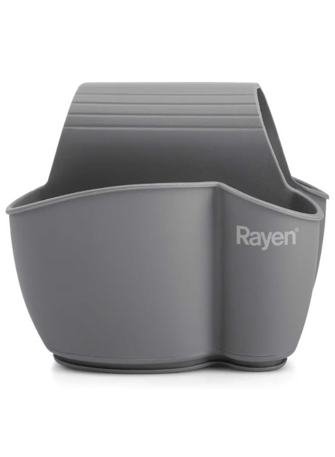 ريان منظم حوض المطبخ من راين – تصميم مضغوط (12.5×9.5 سم) لحفظ إسفنجة التنظيف وتصريف الماء – خامة متينة وسهلة التنظيف – براند إسباني - Image 5