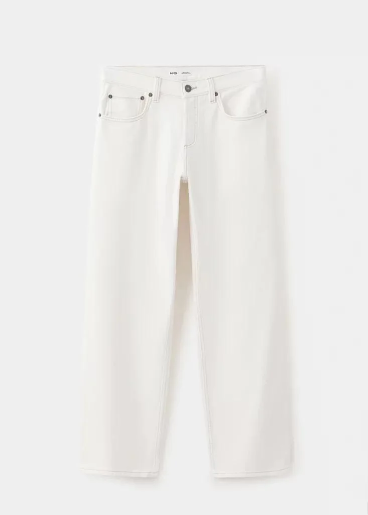 Mango Straight Low-Waist Jeans