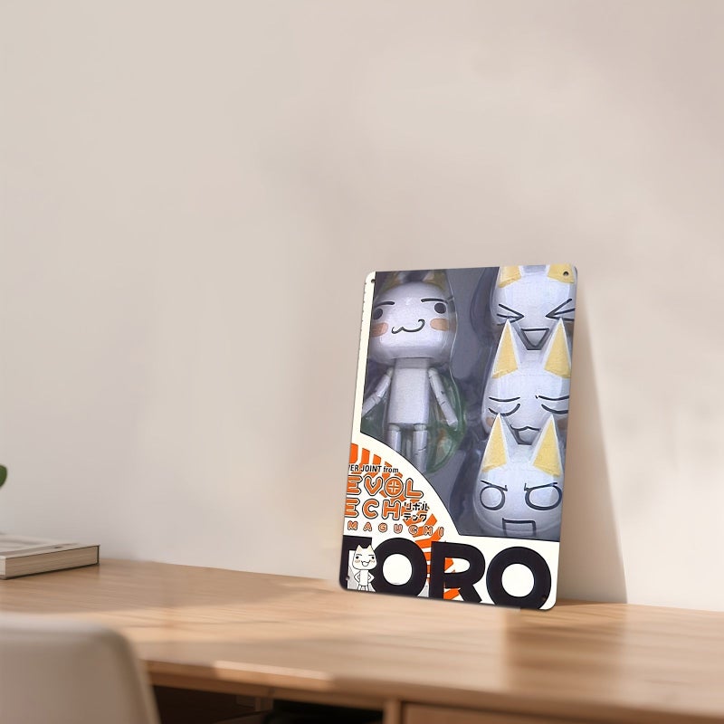 Toro Cat Anime Tinplate Wall Art 8x12 Inches 2D Flat Manga Decor For Home Office - Image 5