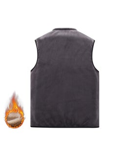 Plus Size Fleece Vest Men Winter Warm Sleeveless Grey - pzsku/ZA48075F3D780F4693649Z/45/_/1732185623/d4fa1ffa-d087-4789-82c0-3584da13f8c2