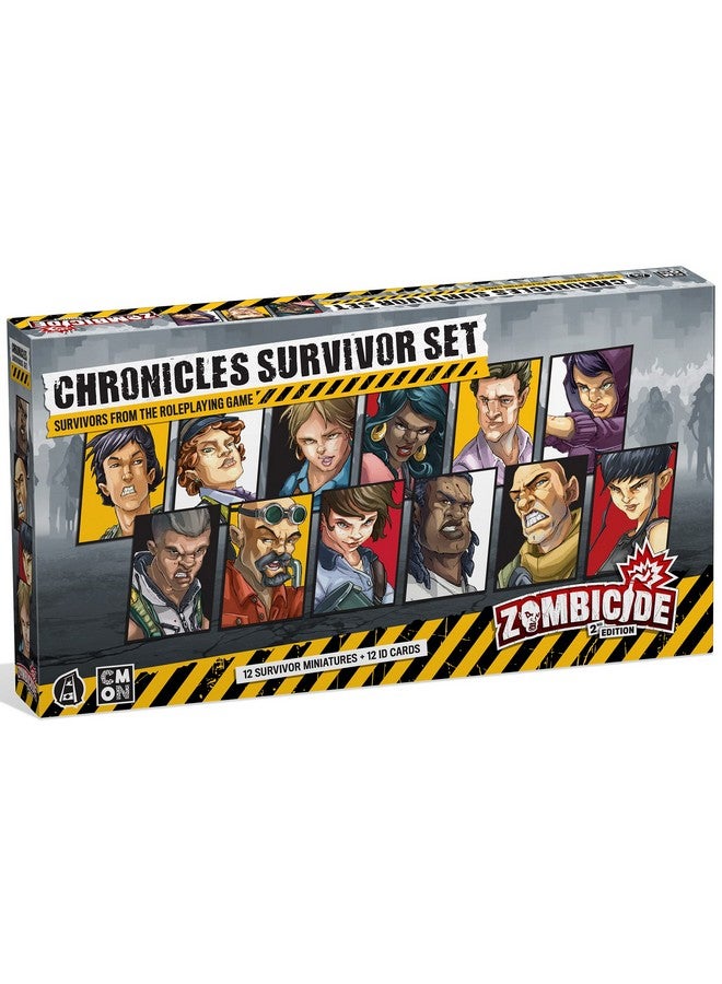 CMON Zombicide 2nd Edition Chronicles Survivor Set - Expand Your Survivor Roster with 12 Unique, Highly-Detailed Miniatures! Cooperative Strategy Game, Ages 14+, 1-6 Players, 1 Hour Playtime, Made - Image 1