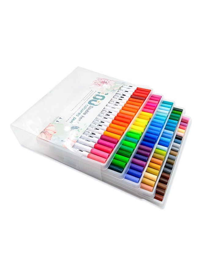 NIBEMINENT 100-Piece Color Marker Set Multicolour - Image 1