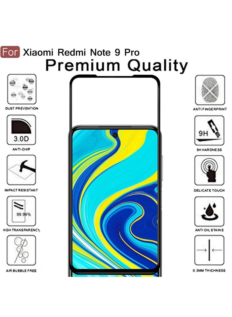 vesus Xiaomi Redmi Note 9S / Redmi Note 9 Pro/Redmi 9 Pro Max Screen Protector Glass Full Glue Edge To Edge Screen Guard - Image 3