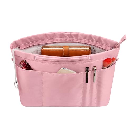 Vercord Purse Insert Organizers for Tote Handbag Bag in Bag with Zipper Liner Bag Organizer for Women 14 pockets - Image 1