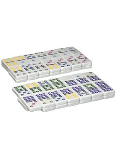 Pressman Toy Pressman Dominoes Double 9 In Tin  - Image 4