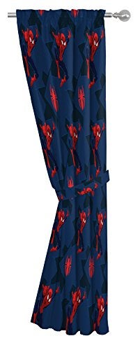 Jay Franco Marvel Spiderman Classic Saving The Day 63" Decorative Curtain/Drapes 4-Piece Set (2 Panels, 2 Tiebacks) - Image 2