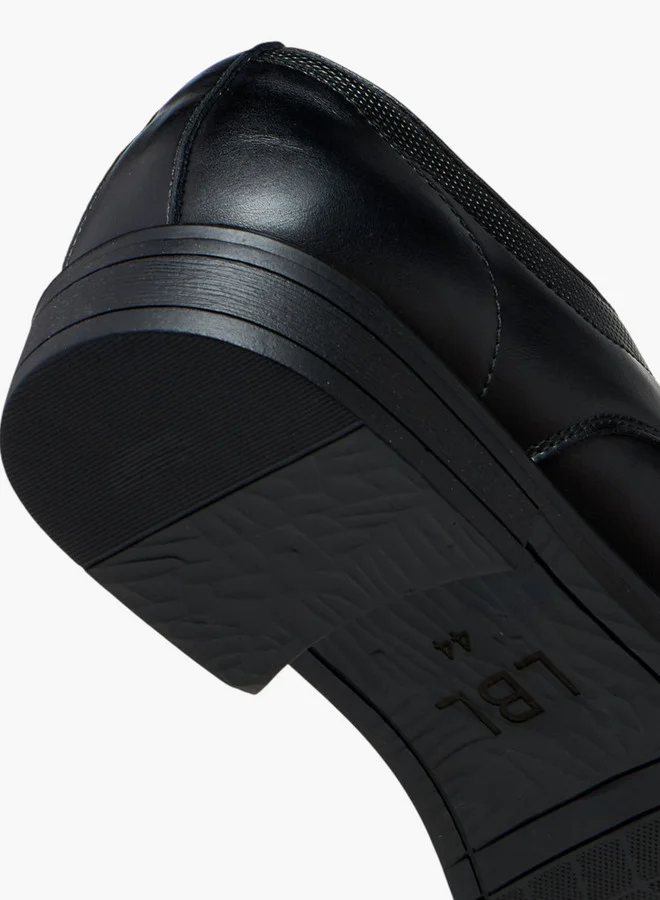 LBL by Shoexpress Textured Lace-Up Derby Shoes