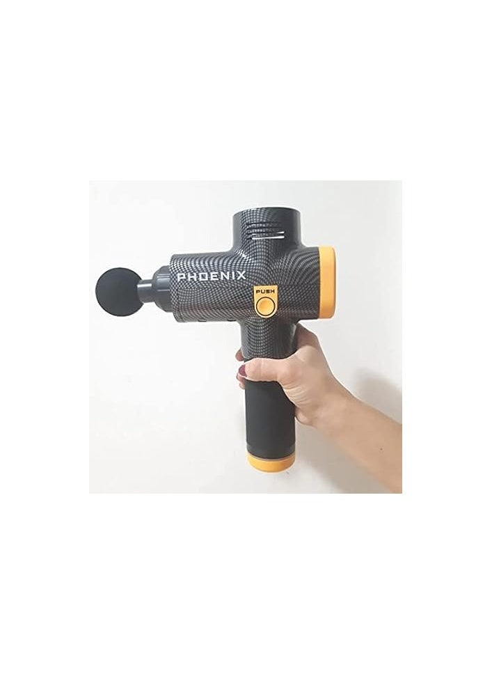Phoenix - KORABA Professional Phoenix Massager Gun, Phoenix A2 Massager, SHIPPING FROM BRAZIL, 3 Speeds and 6 Massage Heads - Image 1