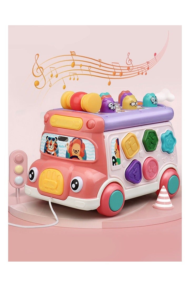 DURKU Educational Pull Along Bus Gopher Toy for Toddlers - Perfect Birthday Gift for Boys and Girls - Image 4