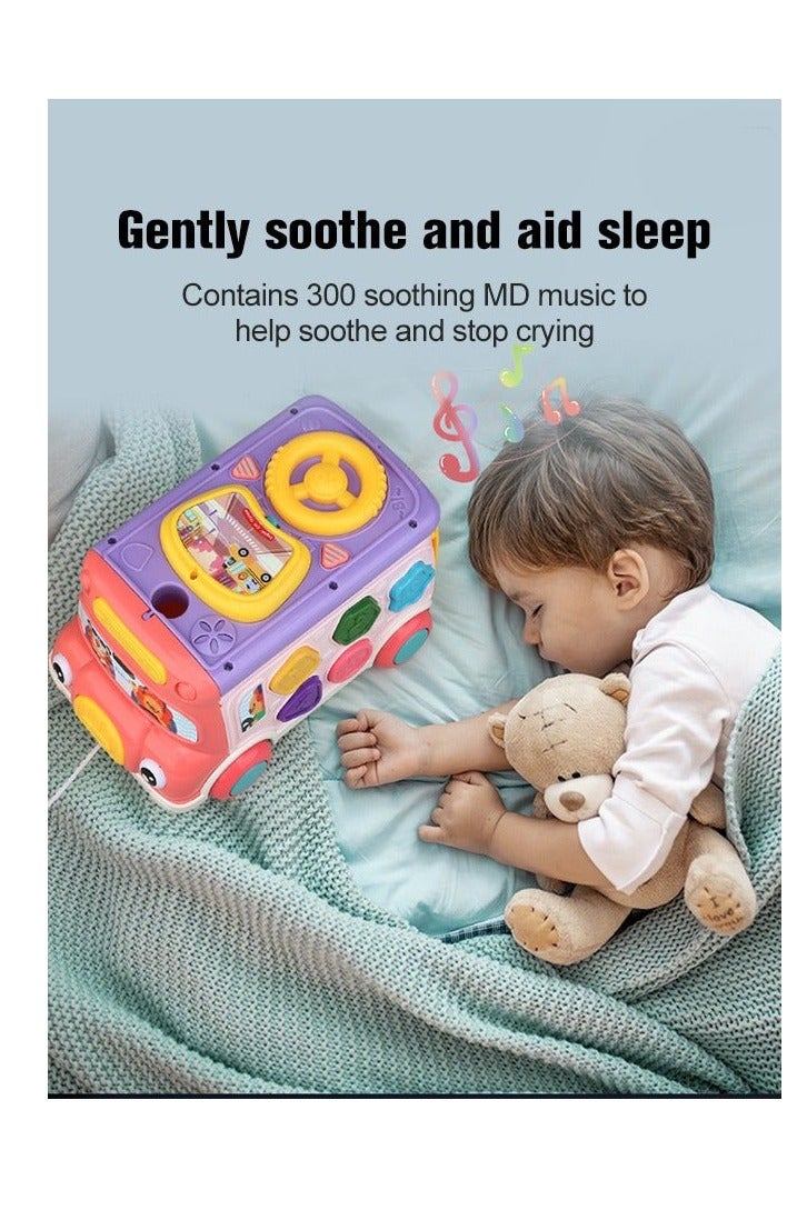 DURKU Educational Pull Along Bus Gopher Toy for Toddlers - Perfect Birthday Gift for Boys and Girls - Image 5