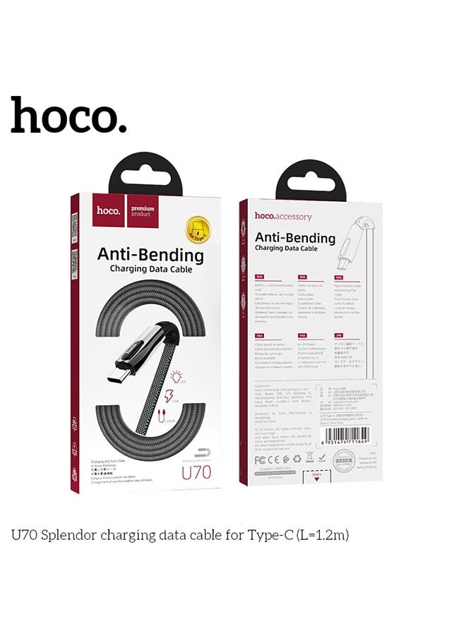 hoco. U70 Splendor charging data cable for Type-C  - Image 5