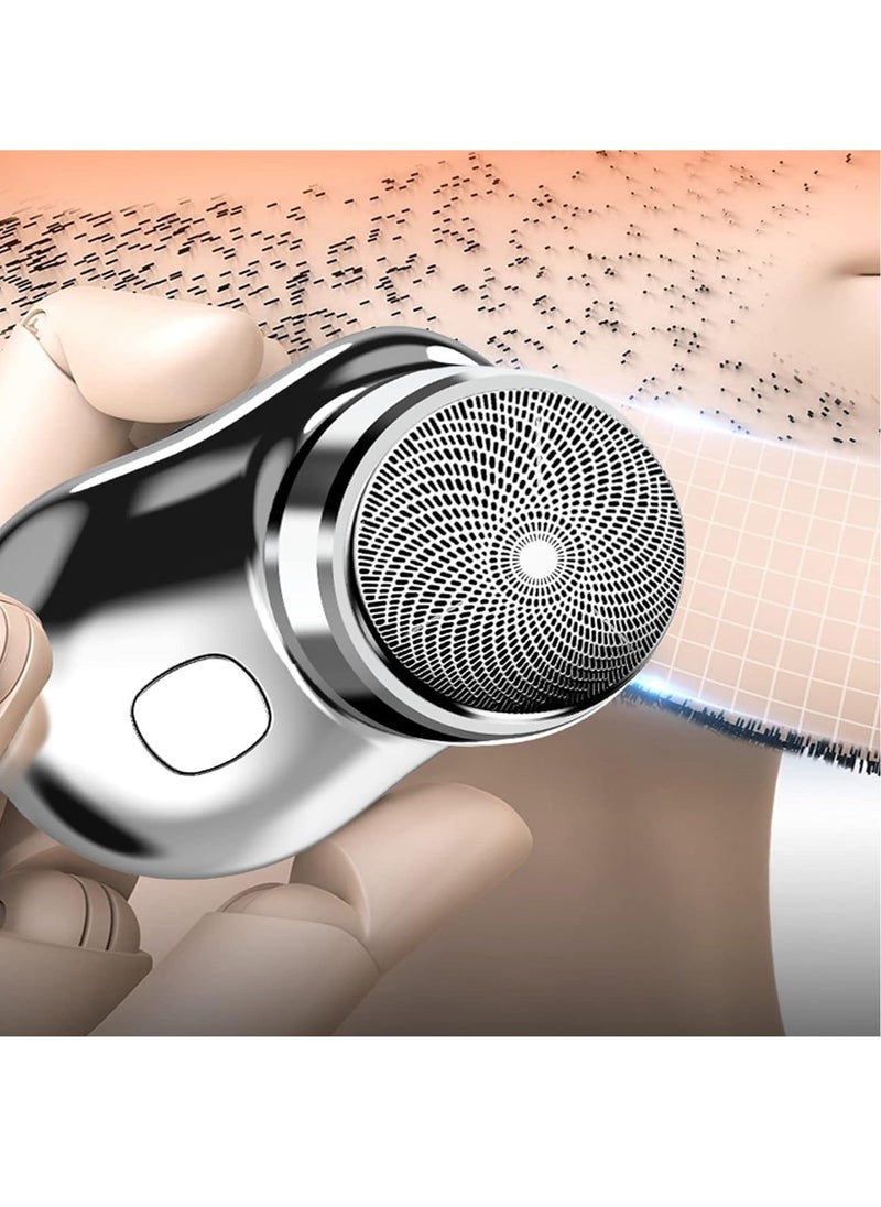 ELTRAZONE ELTERAZONE Electric Razor for Men, Newest Mini-Shave Portable Electric Shaver, Pocket Size Portable Shaver Wet and Dry Mens Razor USB Shaver Charging Easy One-Button Use Suitable for Home,Car,Travel - Image 2