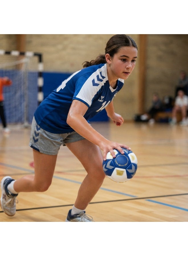 Premium Handball Official Match Training Ball Soft Grip Anti Slip Durable PU Hand Ball for Indoor Outdoor School Club Professional Sports High Air Retention Strong Stitching - Image 4