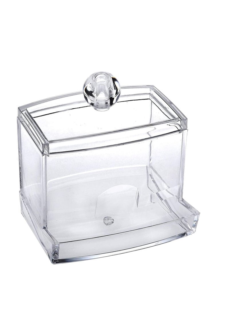 ORiTi ORiTi Cotton Swab Holder Organizer And Swabs Storage Box With Q Tip Lid For Bathroom & Vanity  - Image 1