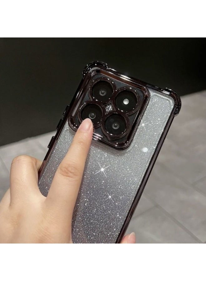 حافظة رقيقة مضادة للصدمات لهاتف Xiaomi 15T Pro 5G مع حواف مطلية وتصميم متدرج لامع - Image 3