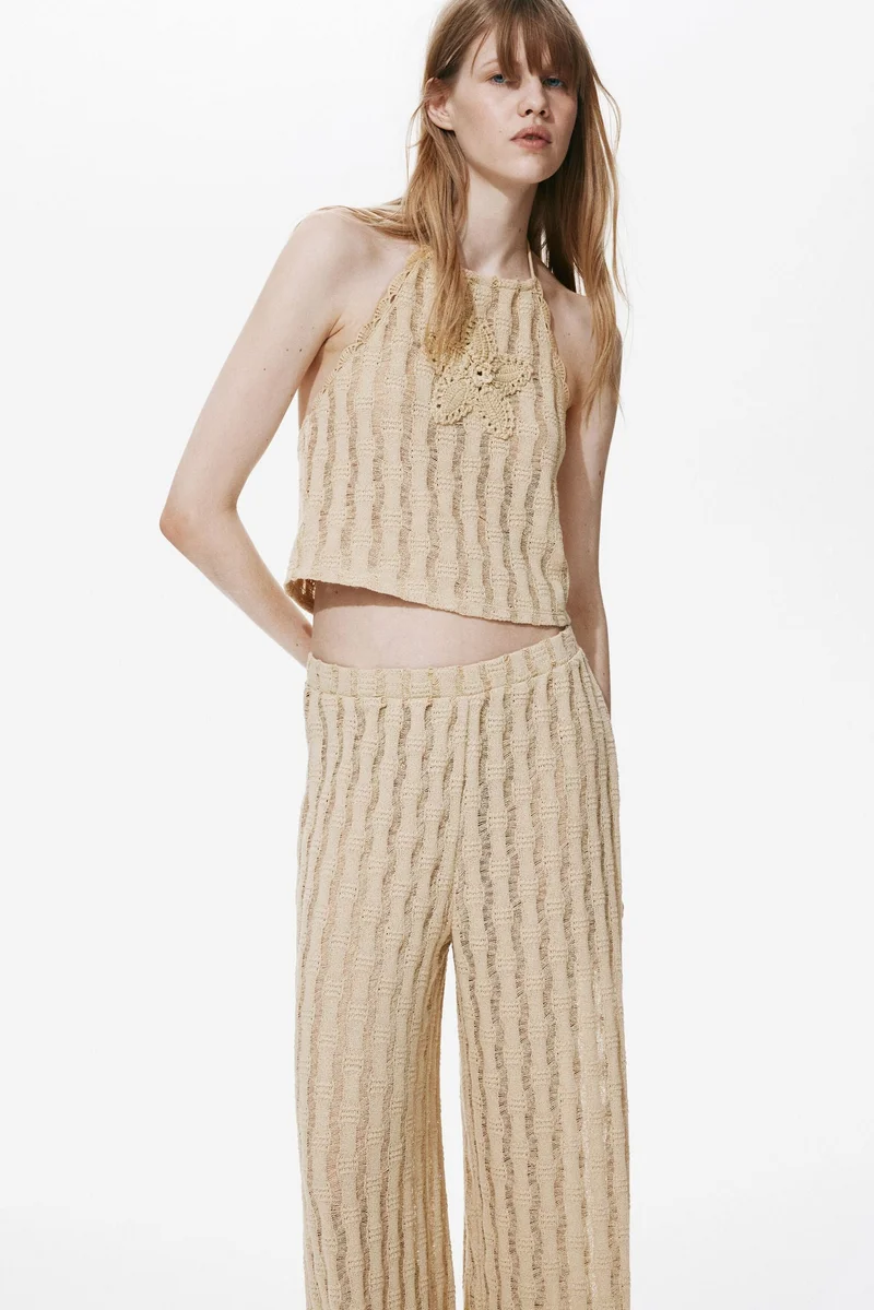 H&M Knitted pull-on trousers
