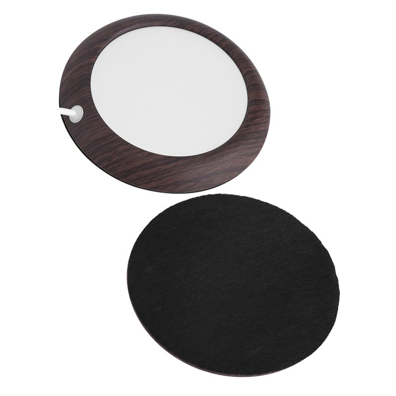 USB Cup Warmer: Black Walnut Wood & Metal Material - Even Heating Portable Cup Warmer for Home Office Desktop Use - Image 2