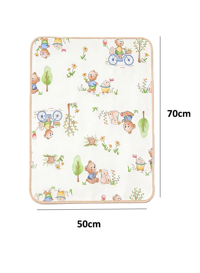 Aissiora 50x70 cm Waterproof baby pads, baby pee pads, Crib waterproof mat Reusable incontinence pads, Suitable for children, the elderly, women and pets - Image 2