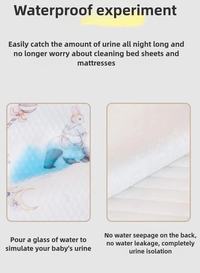 Aissiora 50x70 cm Waterproof baby pads, baby pee pads, Crib waterproof mat Reusable incontinence pads, Suitable for children, the elderly, women and pets - Image 5