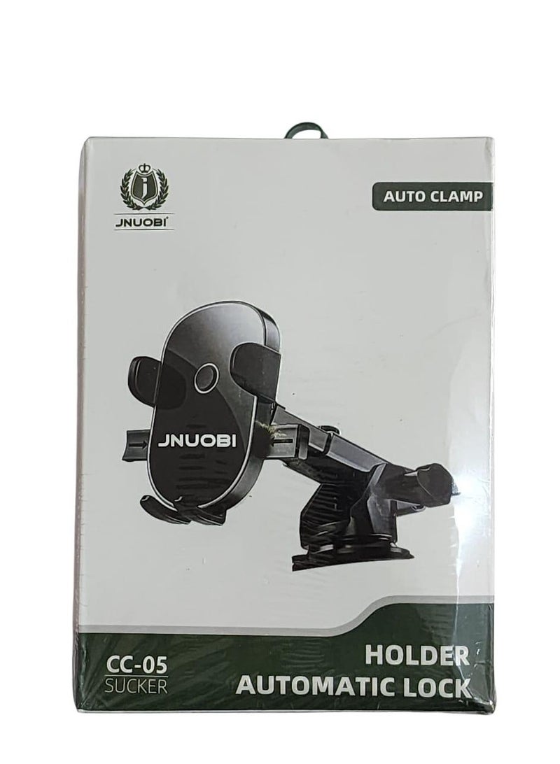 Car Phone Holder with Suction Cup – Auto-Lock, Dashboard/Windshield Mount, 360° Rotation – JNUOBI CC-05 - Image 1