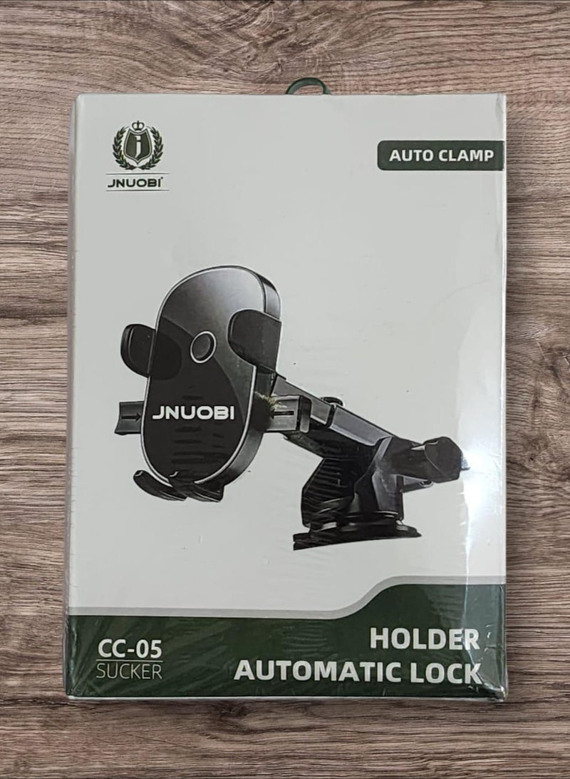 Car Phone Holder with Suction Cup – Auto-Lock, Dashboard/Windshield Mount, 360° Rotation – JNUOBI CC-05 - Image 2