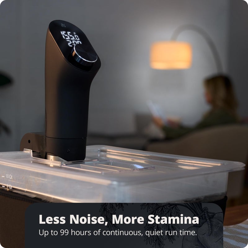 Greater Goods Kitchen Sous Vide Machine - Precision Cooker, Immersion Circulator, Brushless Motor, 1100 Watts (Onyx Black) - Image 4