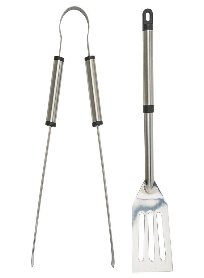 2-piece barbecue tools set, stainless steel - Image 1