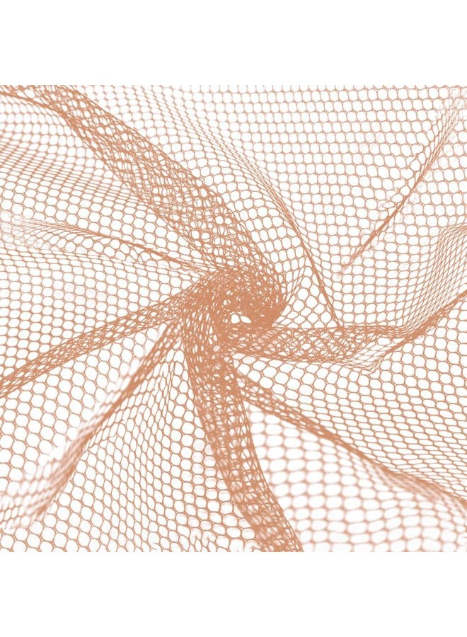 Nitelemn 59" x 72"(2 Yards) Mesh Fabric Slightly Stretchy for Sewing Projects, Backpack Pocket and Straps, Netting Clothes and Shopping Bag (Natural) - Image 1