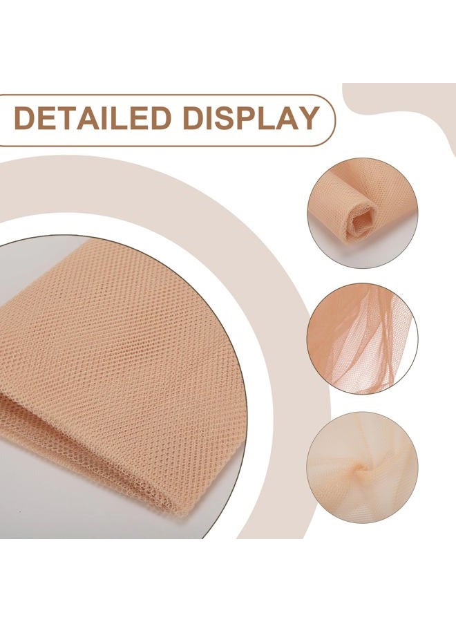 Nitelemn 59" x 72"(2 Yards) Mesh Fabric Slightly Stretchy for Sewing Projects, Backpack Pocket and Straps, Netting Clothes and Shopping Bag (Natural) - Image 3