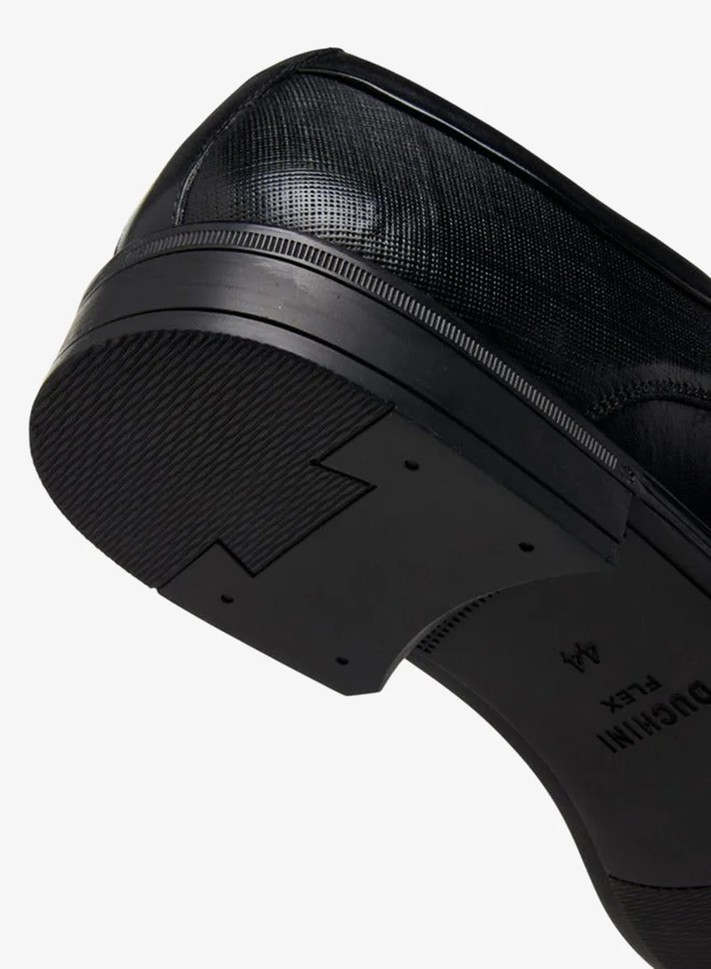 DUCHINI Black Men Lace-Up Leather Derby Shoes for Men | Best Price UAE