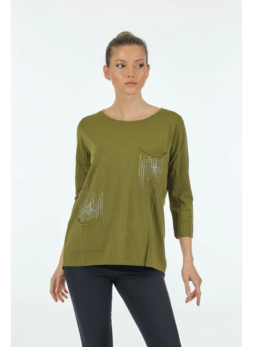 Twomail Khaki Women's Sweater MY2350008591