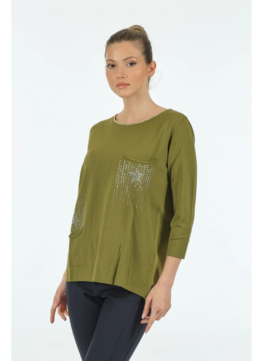 Twomail Khaki Women's Sweater MY2350008591