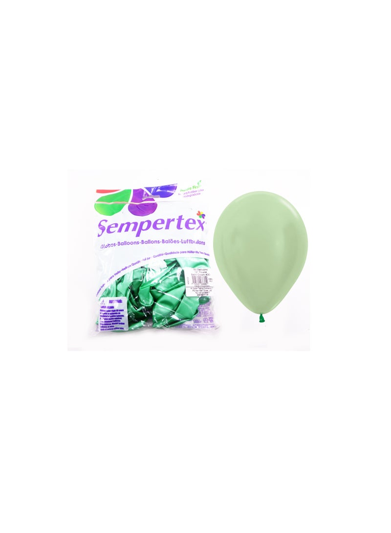 Sempertex Sempetex 12-Inch Latex Balloons, Solid Green - Image 3