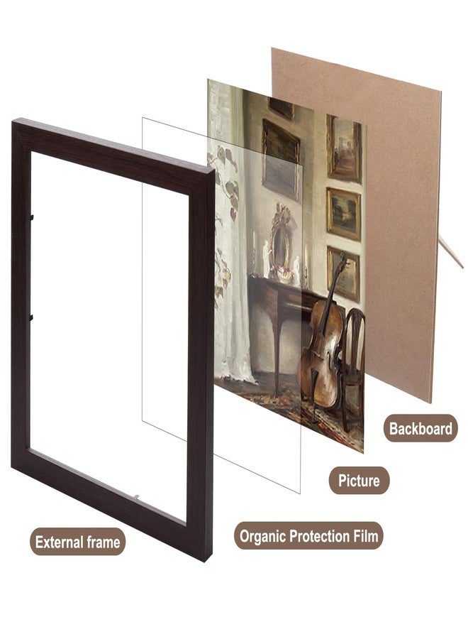 Foxtell 10 Pack Vintage Picture Frames for Wall or Tabletop Display Ornate Vintage Picture Frames Vintage Wall Art for Gallery Bedroom Living Room Antique Photo Frame for Wall Décor - Image 3