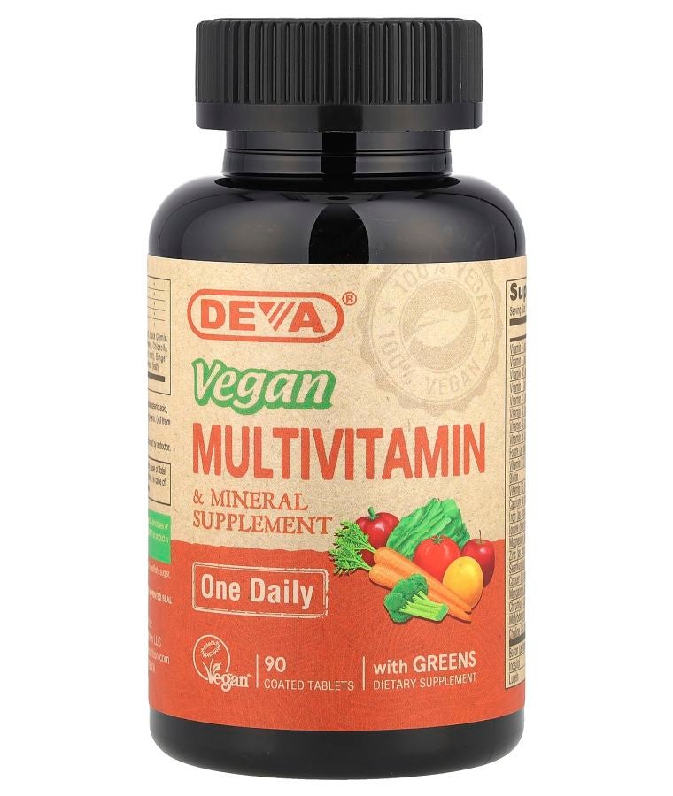 Deva Vegan Multivitamin & Mineral Supplement One Daily 90 Coated Tablets