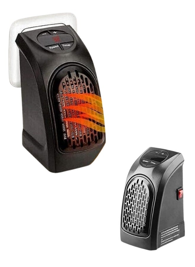 مدفأة كهربائية صغيرة محمولة 400 واط - مدفأة كهربائية تعمل بمقبس الحائط مع شاشة LED، تحكم في درجة الحرارة، تصميم عصري للمنزل والمكتب - Image 1