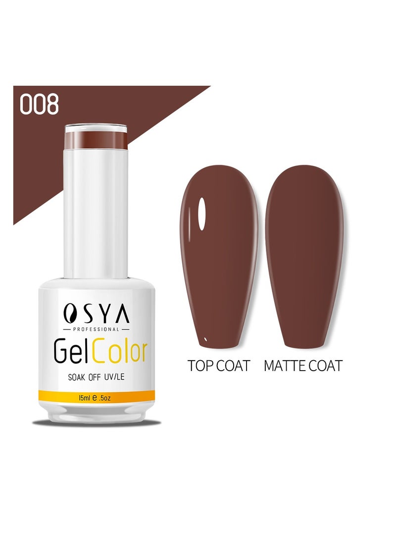 OSYA gel Nail Polish Collection Soak Off UV&LED CANNI OUTPUT Gel polish 15ml (08) - Image 1
