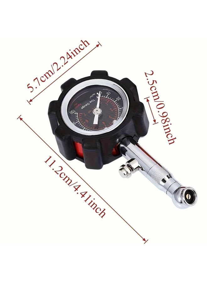 2 Pack High Precision Tire Pressure Gauge 100 PSI with Reset Function for Cars Trucks Motorcycles - Image 2