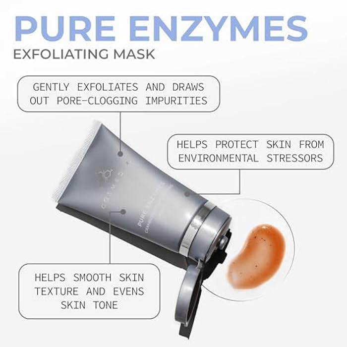 COSMEDIX Pure Enzymes Cranberry Exfoliating Facial Mask Skincare – Nutrient-Rich Hydrating Face Mask for Dry & Dull Skin – Gently Exfoliates & Softens for Plumper, Radiant Glow – 60 g / 2 oz - Image 2
