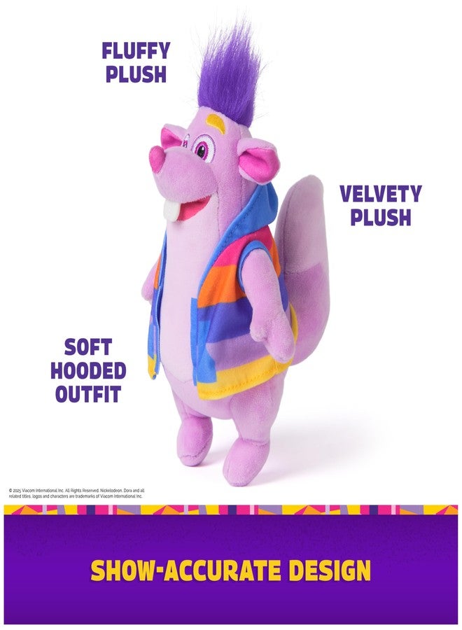 Dora Official Tico Plush Squirrel, Educational Toys, Plush Toys, Squirrel Stuffed Animal for Ages 3 and Up, 8” - Image 3