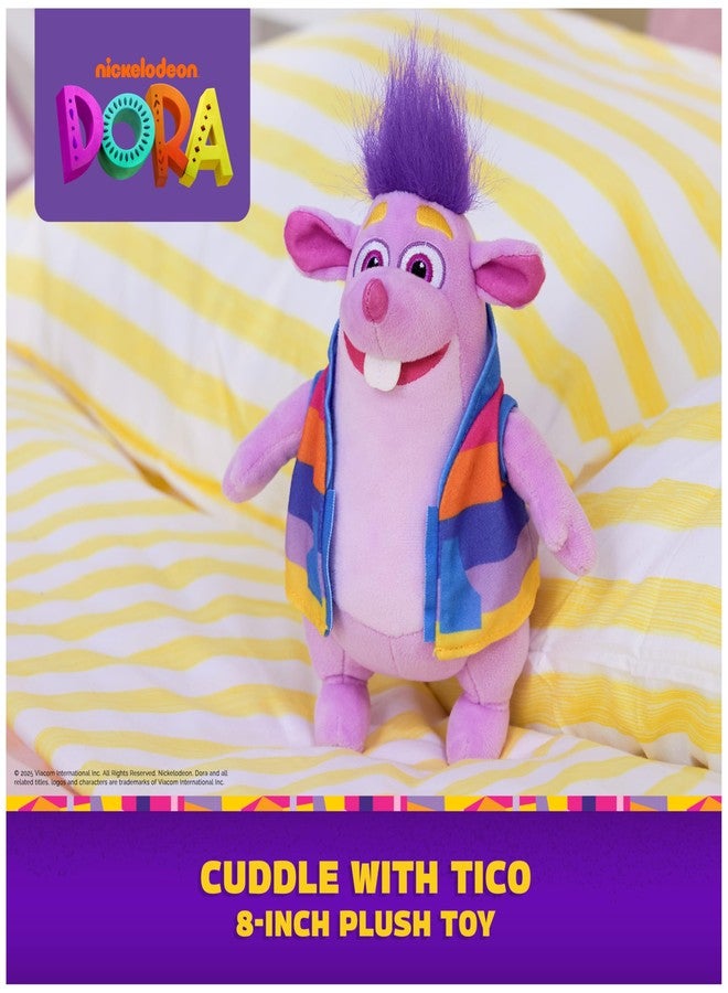 Dora Official Tico Plush Squirrel, Educational Toys, Plush Toys, Squirrel Stuffed Animal for Ages 3 and Up, 8” - Image 2