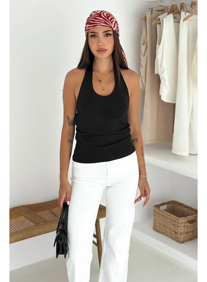 Noa Noa Women's High Neck Sleeveless Blouse