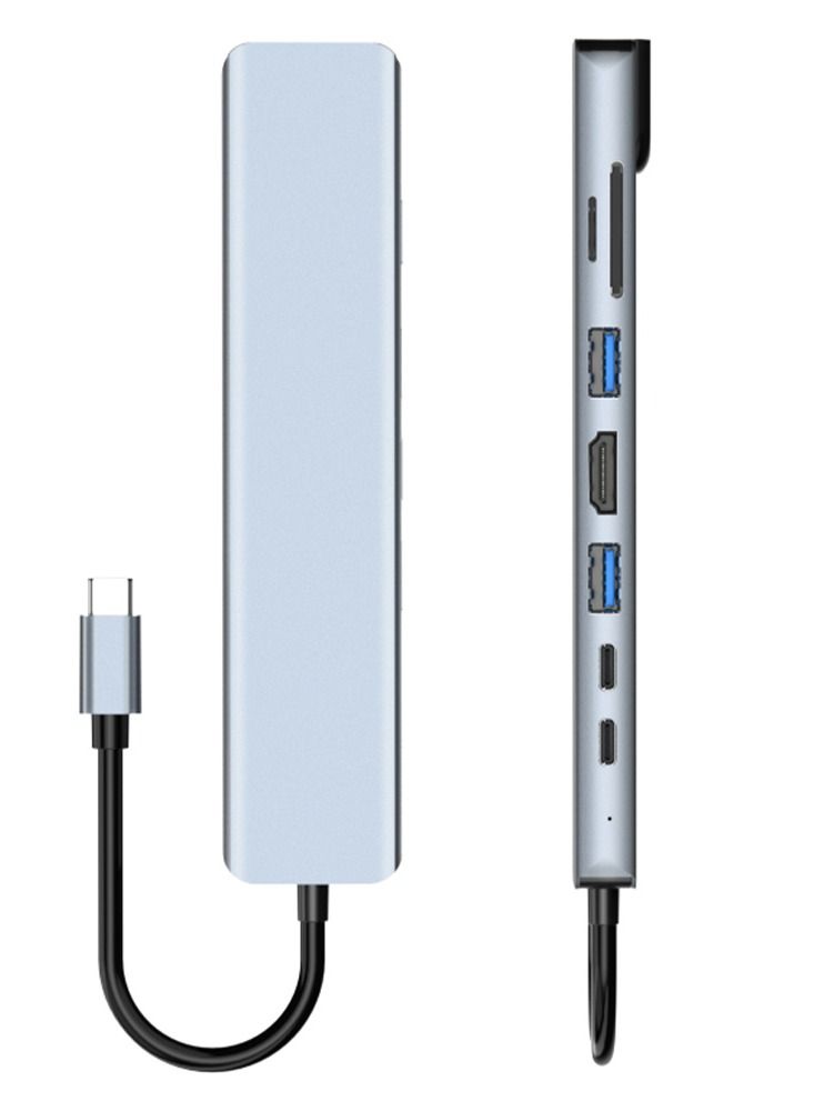 محول USB-C متعدد المنافذ يحتوي على 8 منافذ يدعم تقنية 4K - Image 2