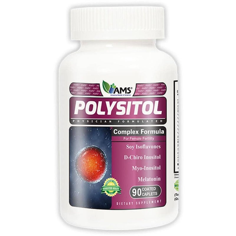 AMS Polysitol Caplets, Fertility Supplement For Women, Pack of 90's - Image 3