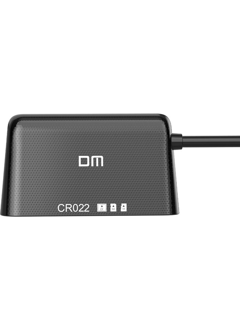 DM - CR022 USB Type-C To Micro Sd Tf Sd and Cf Card Reader - Image 1