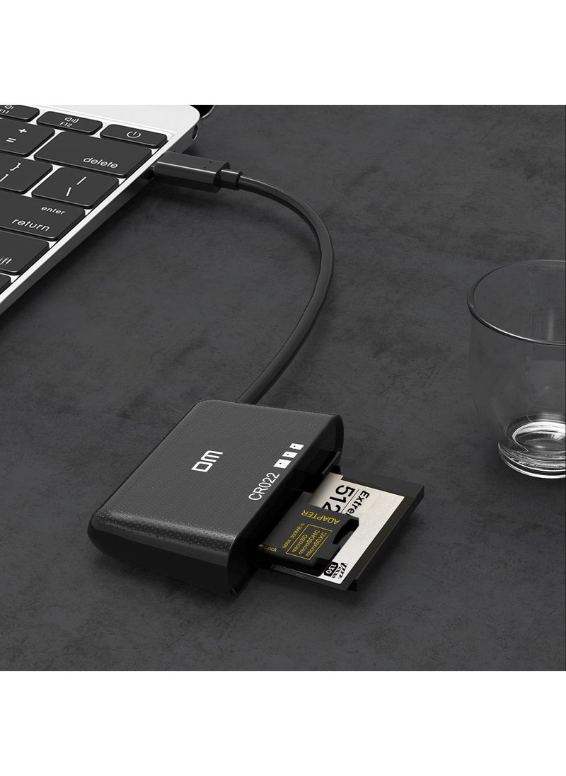 DM - CR022 USB Type-C To Micro Sd Tf Sd and Cf Card Reader - Image 1