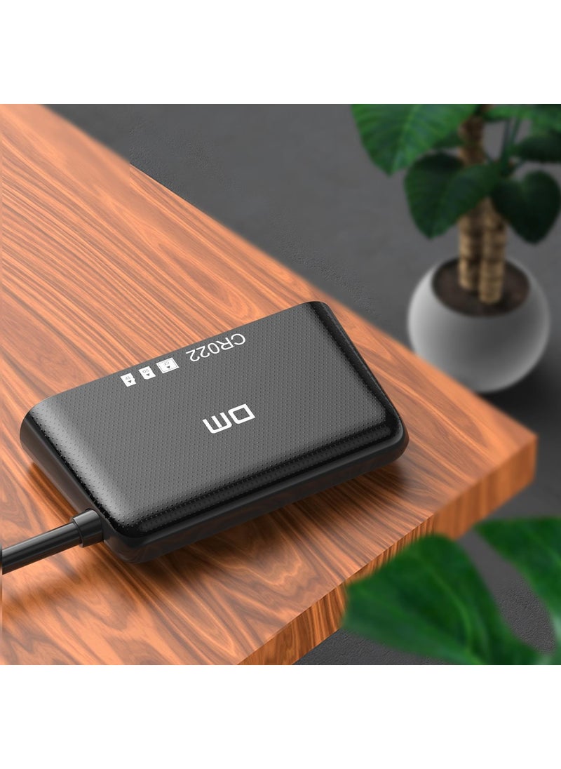 DM - CR022 USB Type-C To Micro Sd Tf Sd and Cf Card Reader - Image 1