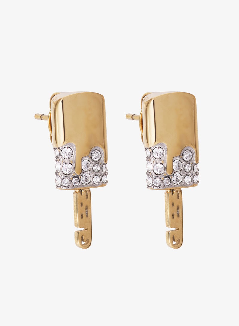 GUESS Pave Ice Pop Stud Earrings - Image 1
