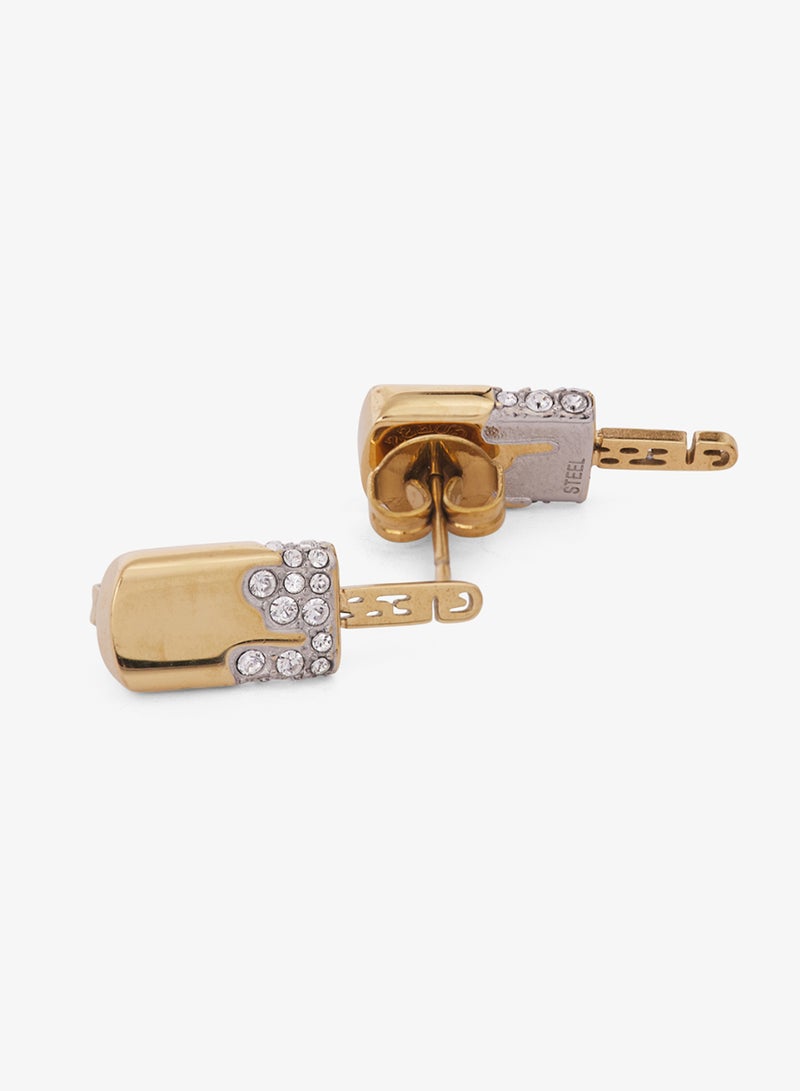 GUESS Pave Ice Pop Stud Earrings - Image 2
